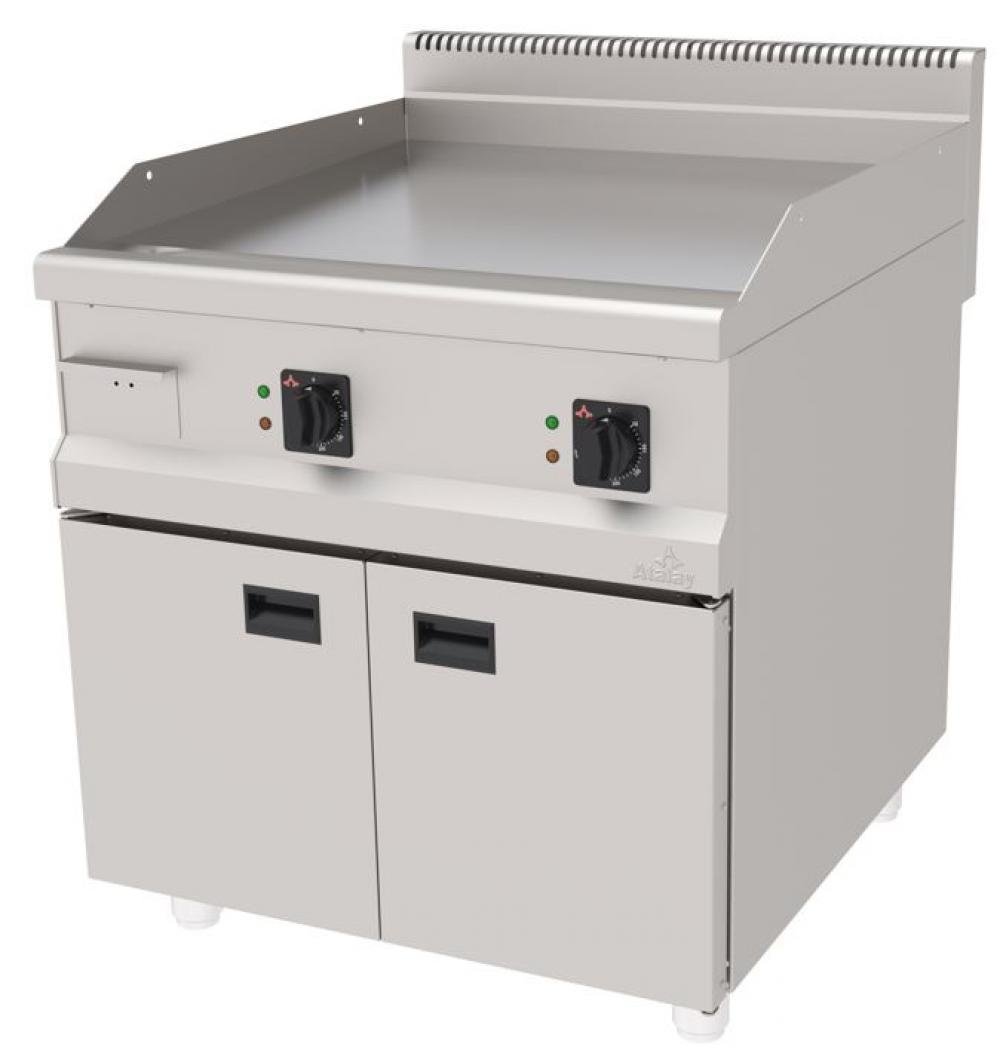  ATALAY 900 Seri Dolaplı Düz Krom Kaplı Elektrikli Izgara 800x900x850