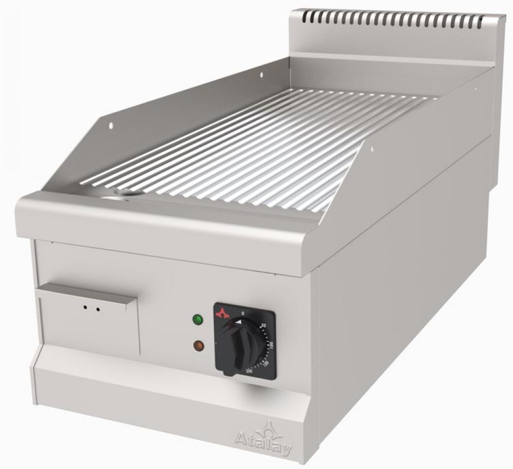  ATALAY 900 Seri Nervürlü Krom Kaplı Elektrikli Izgara 400x900x300