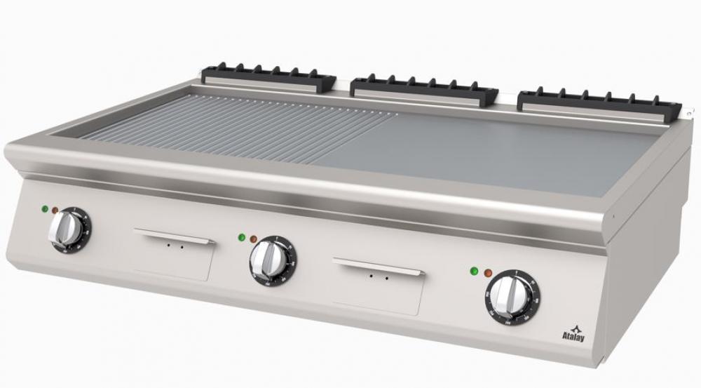 ATALAY 730 Seri Nervürlü + Düz Elektrikli Izgara 1200x600x300