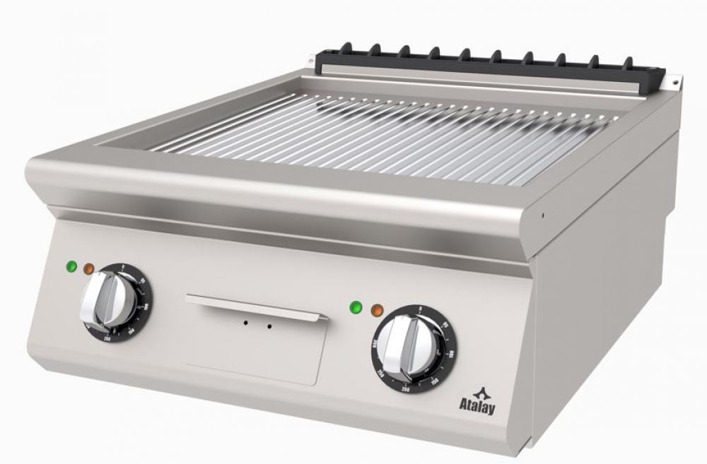 ATALAY 730 Seri Nervürlü + Düz Elektrikli Krom Kaplı Izgara 600x600x300