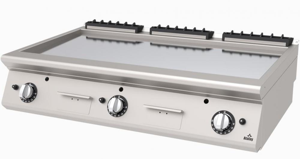 ATALAY 730 Seri Nervürlü Krom Kaplı Gazlı & Lpg Izgara 1200x730x300