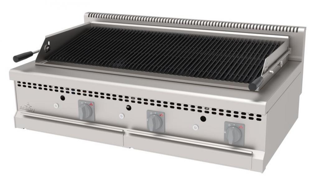 ATALAY 700 Seri Lavataşlı Izgaralar / Döküm / Su Çekmeceli / Gazlı&Lpg Izgara 400x1200x300