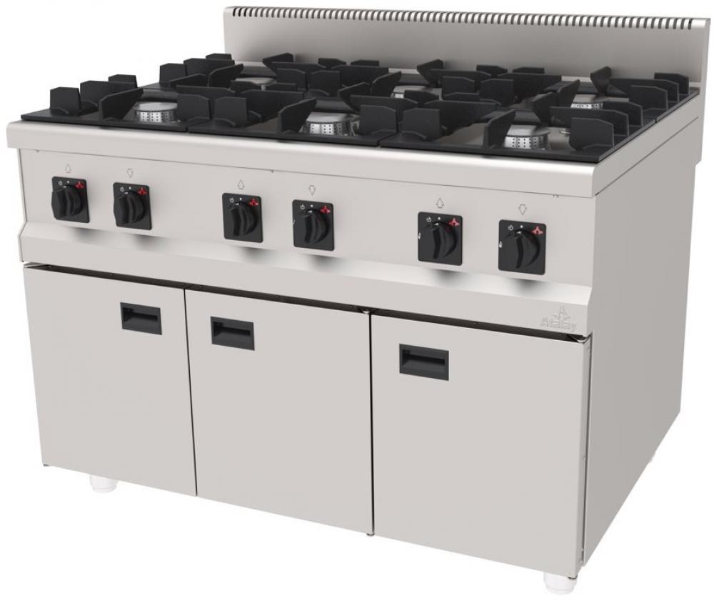 ATALAY 900 Seri Dolaplı Ocak Gazlı&Lpg 1200x900x850