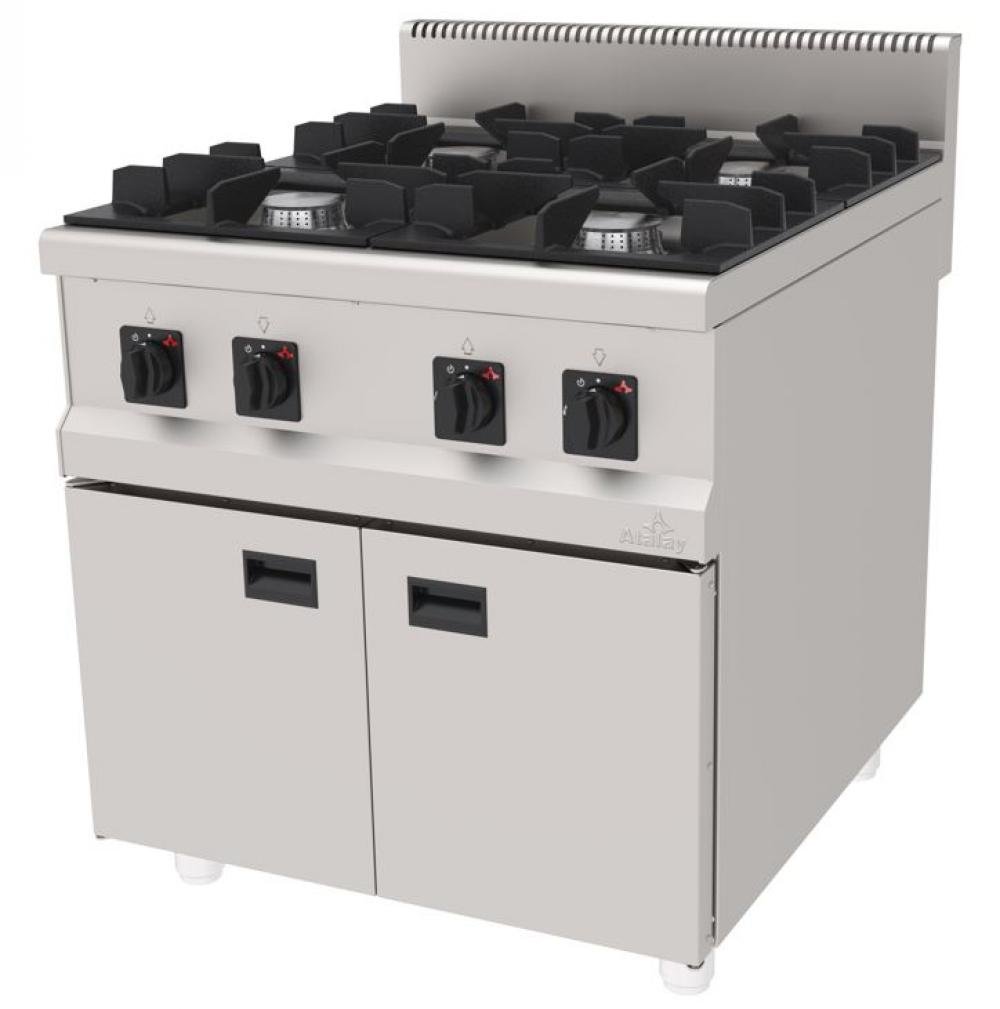 ATALAY 900 Seri Dolaplı Ocak Gazlı&Lpg 800x900x850