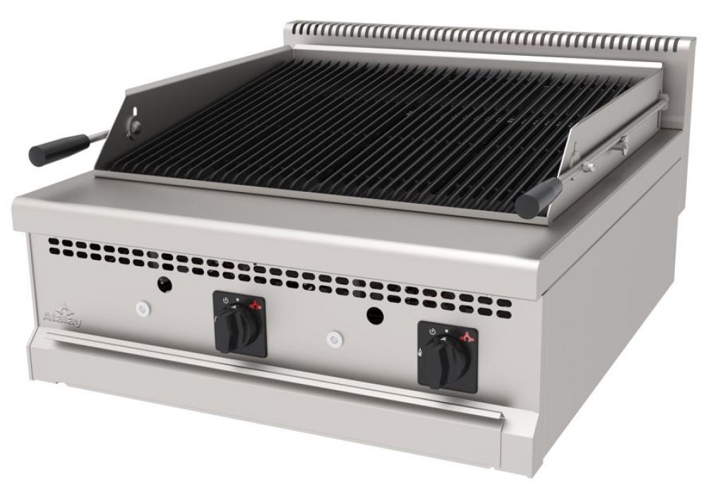 ATALAY 900 Seri Lavataşlı Izgara Döküm Su Çekmeceli Gazlı&Lpg 800x900x300