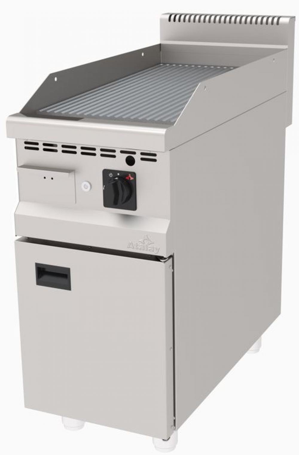 ATALAY 900 Seri Nervürlü Dolaplı Gazlı&Lpg Izgara 400x900x850