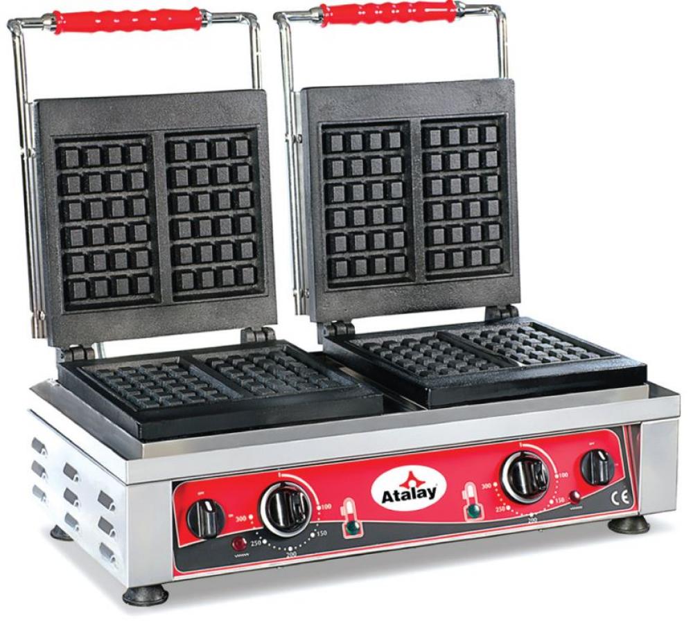 ATALAY Waffle Çiftli Kare Elektrikli 580 x 320 x 300