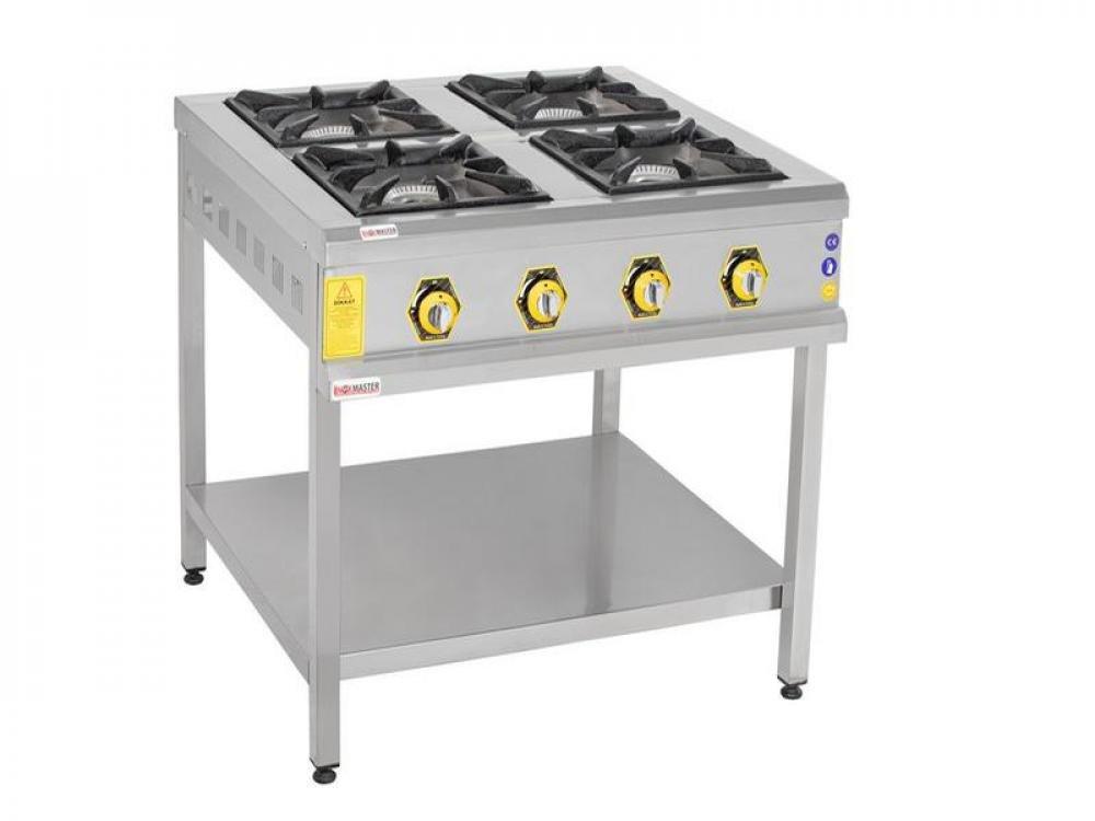 INOX MASTER 4'LÜ TABAN RAFLI OCAK 80X80X85