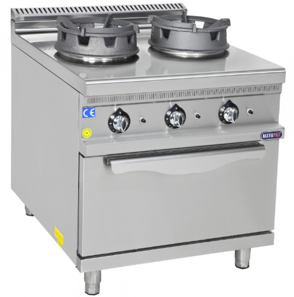 MAYAPAZ İkili Wok Ocak 800x900x850