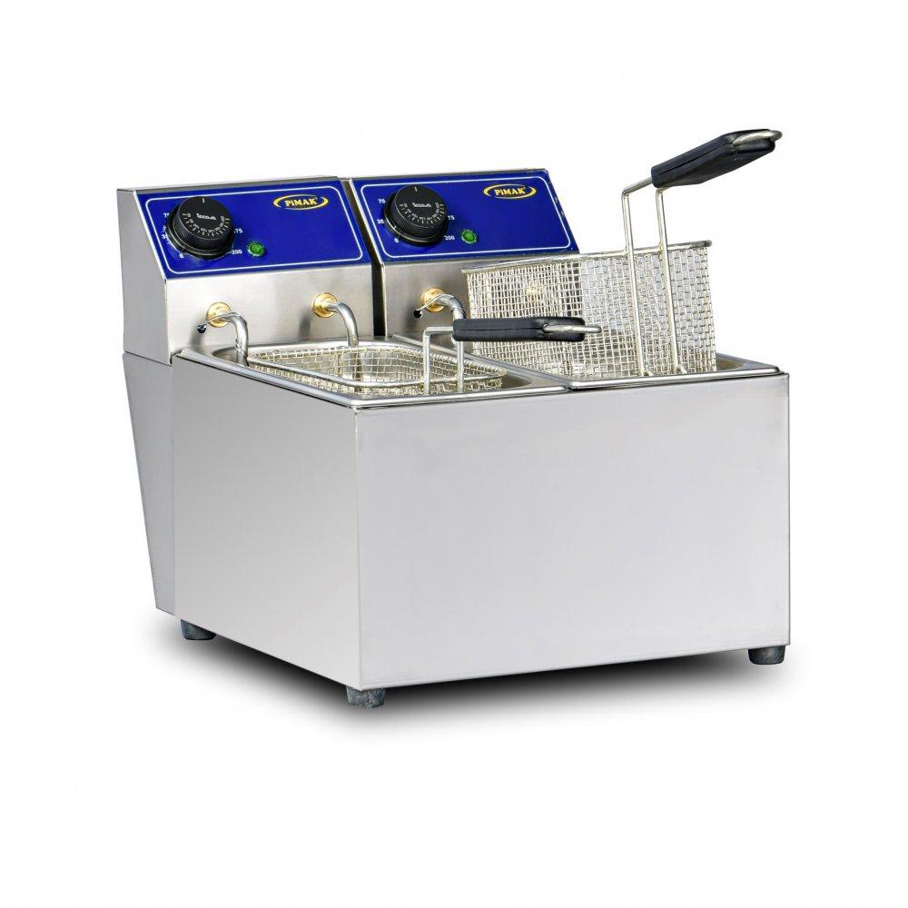 PİMAK 3+3 Litre EKONOMİK MODEL FRİTÖZ M058