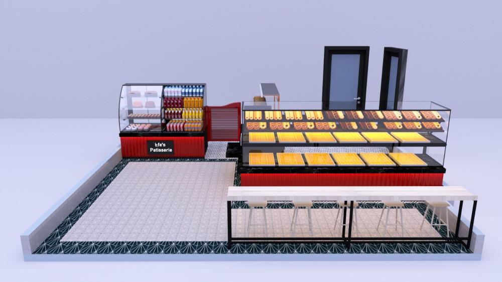 SOĞUTMALI TATLI/PASTA TEŞHİR SET, ISITMALI BAKLAVA TEŞHİR SET, NÖTR TEZGAH, KASA BANKO