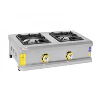 INOX MASTER İKİLİ SET ÜSTÜ OCAK GAZLI 100x50x25