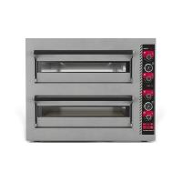 INOKSCLASS Margarita Elektrikli Taş Tabanlı Çift katlı Pizza Fırını 33 cm x 8 Pizza