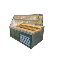 SOĞUTMALI ŞARKÜTERİ İTALYAN CAM STİL, LAKE DEKOR 160X80X140