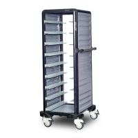 Gastrolley Tekli Termo Tepsi Arabası, 9 Tepsi Kapasiteli, 2 Yanı Kapalı